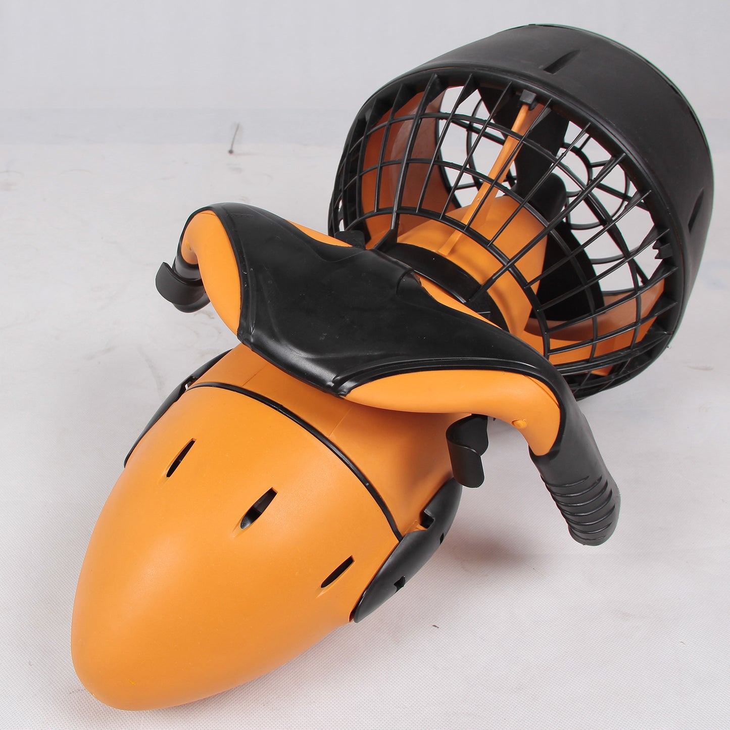 Waterproof electric water scooter with advanced safety features, including motor and circuit board overheat protection.