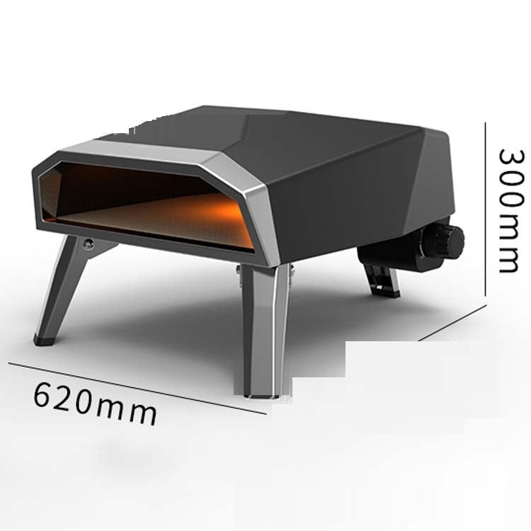 Portable outdoor gas oven with 305x305mm barbecue area for versatile cooking.