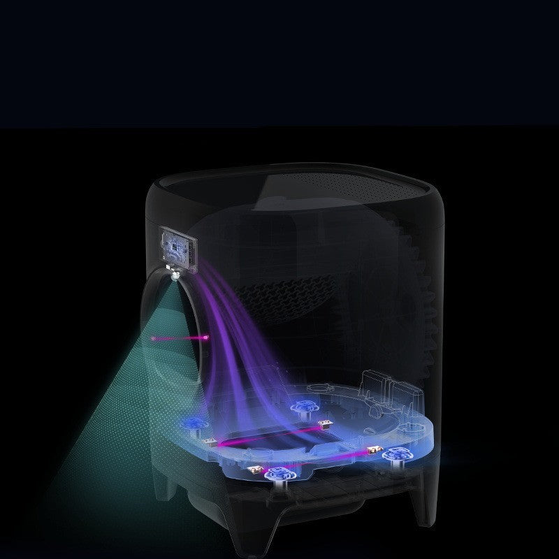 Compact design of the Xiaopei Intelligent Cat Litter Box suitable for any home.