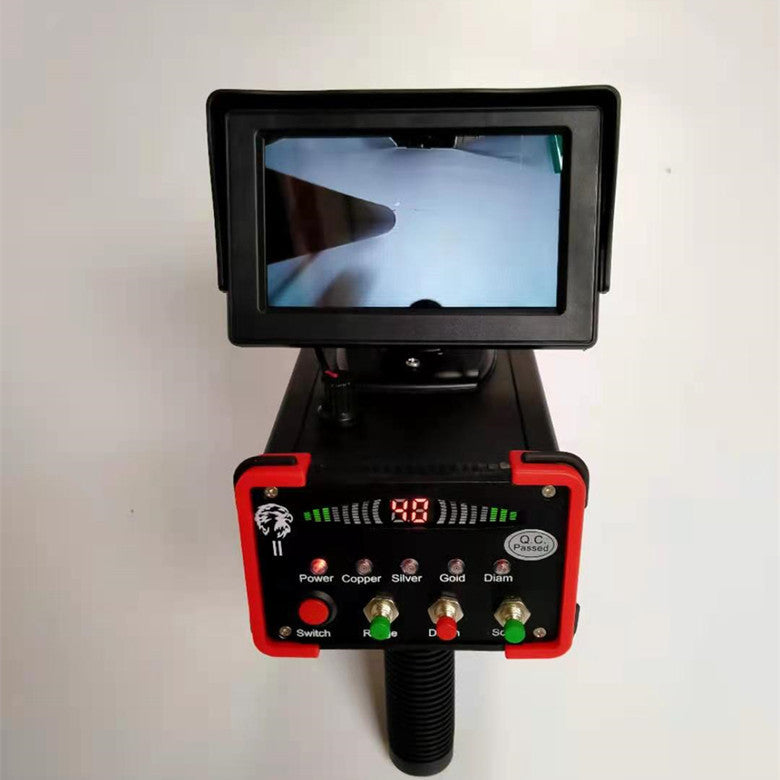 Underground metal detector featuring a durable design and long-lasting rechargeable battery.