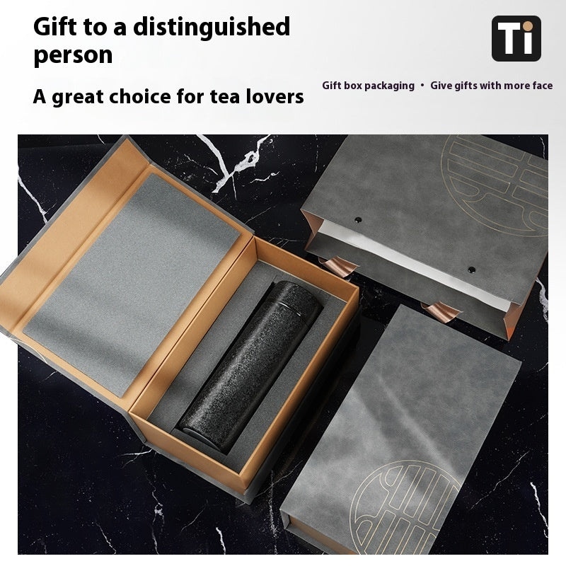 Double-Layer Stainless Steel and Titanium Tumbler for 6-12 Hours Insulation