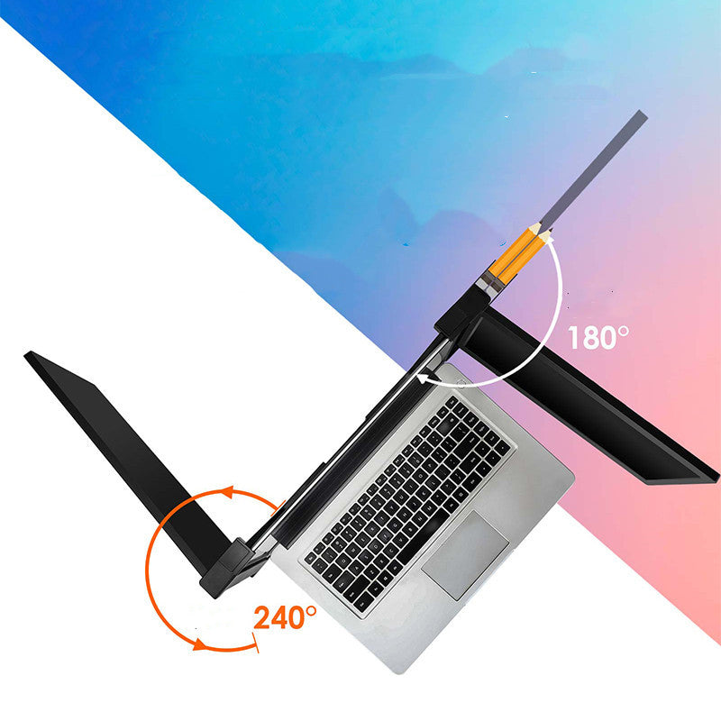 Portable dual screen monitor showing USB-C and HDMI connectivity for versatile use.