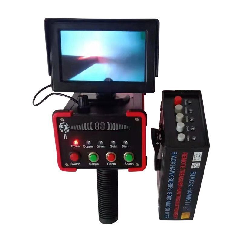Metal detector designed for detecting gold, silver, diamonds, and gems with advanced signal technology.