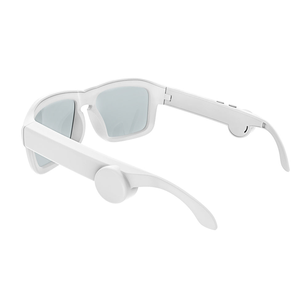 Waterproof smart sunglasses displayed in sunny outdoor setting