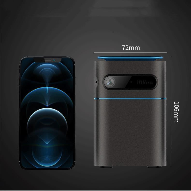 Portable home projector T13S with a compact design, perfect for on-the-go entertainment.