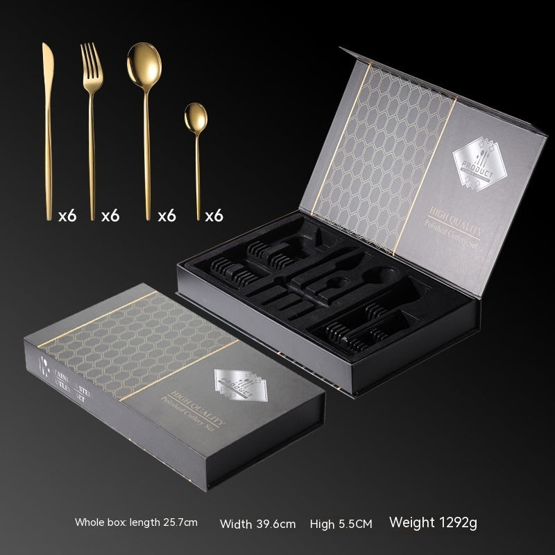 Close-up of the titanium-plated tableware showcasing its reflective, mirror-polished surface.
