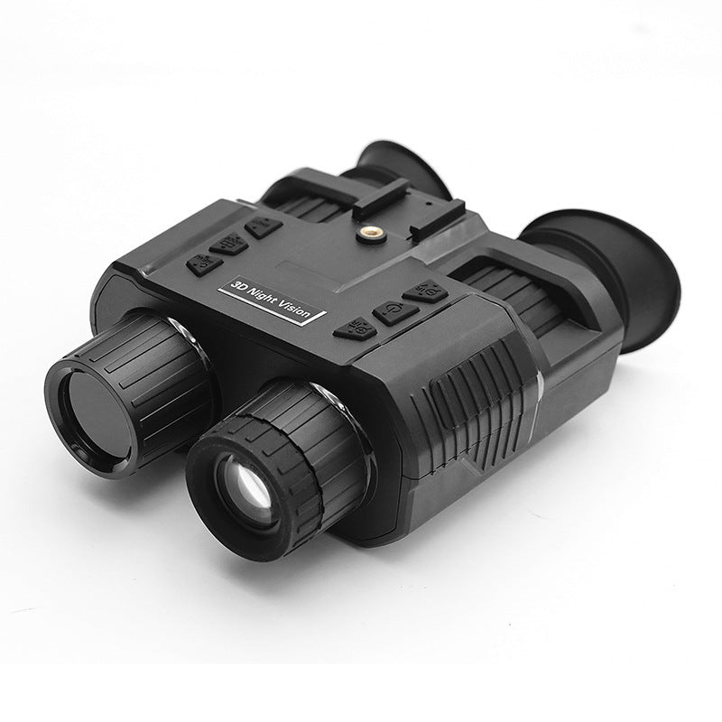 HD binoculars shown with an adjustable headband and additional accessories for outdoor use.