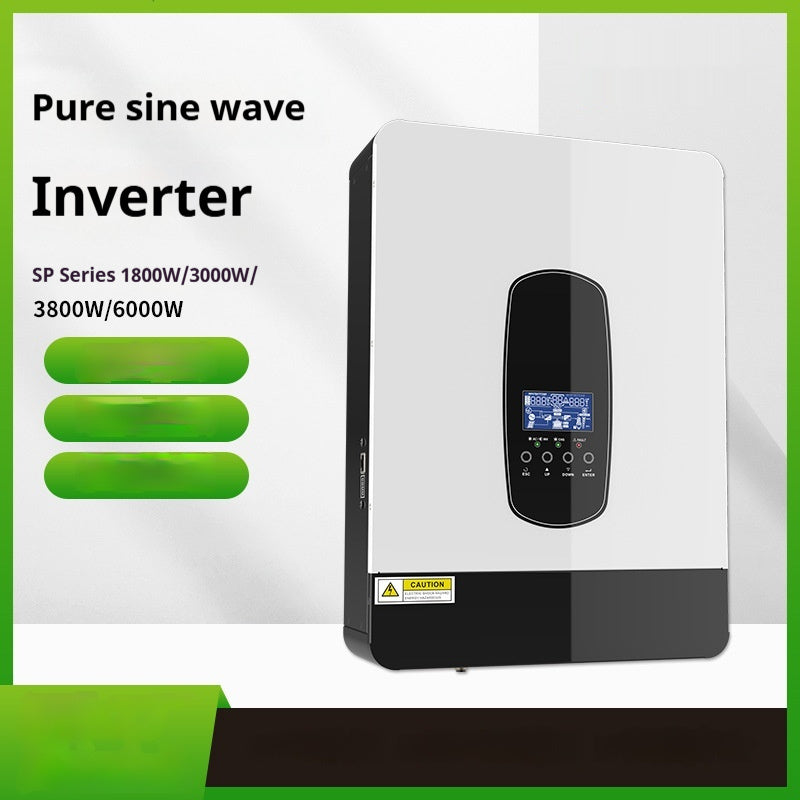 Durable SP-1800W inverter for solar-powered energy systems in small setups.