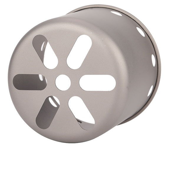 Titanium stove supporting cookware, ideal for rugged use