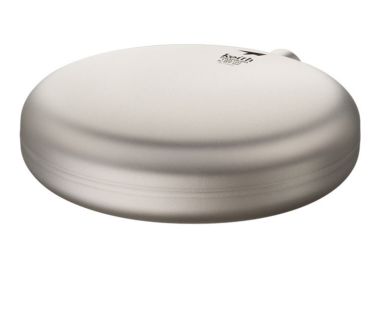 Close-Up of Durable Pure Titanium Flask Material