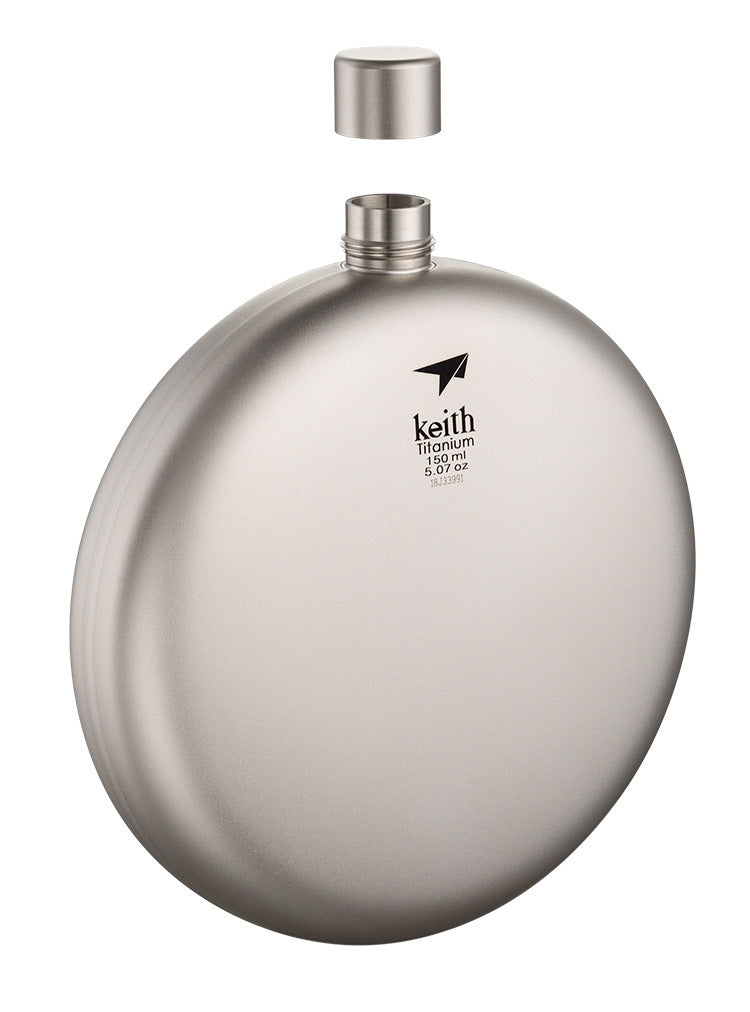Durable Pure Titanium Flask Resistant to Acid and Alkali
