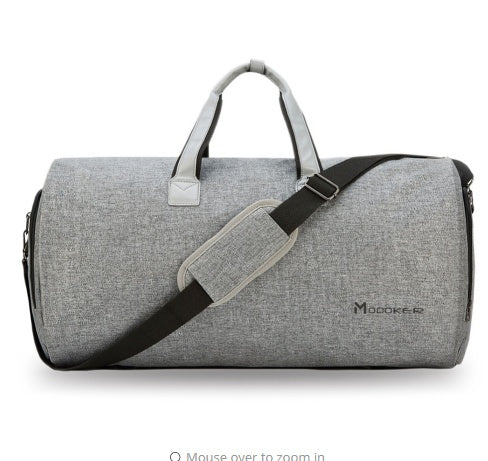 Dedicated shoe pocket to separate footwear from clothing