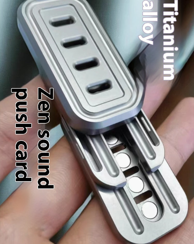 Demonstrating How to Use the Tuning Fork Push Card Toy