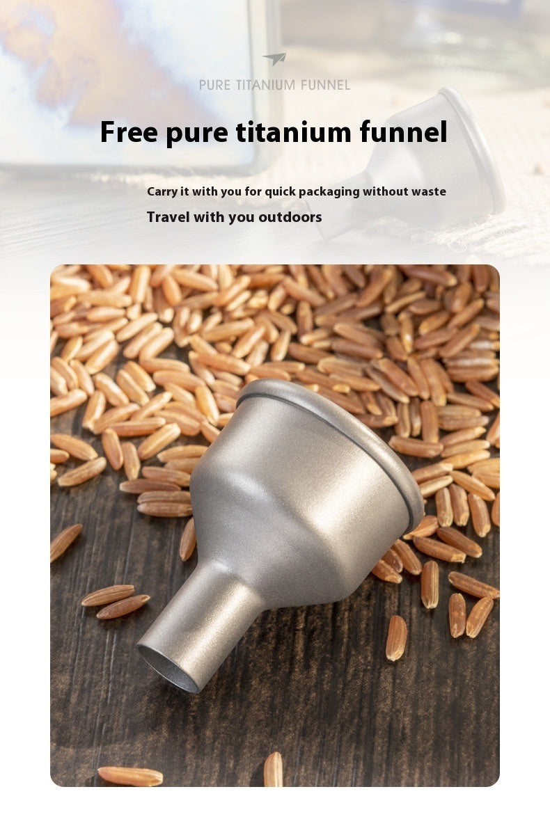 Durable Pure Titanium Funnel for Easy and Spill-Free Refilling