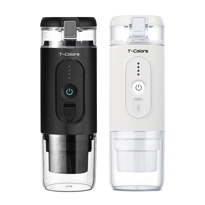 TitanBrew™ espresso machine highlighting 7500mAh built-in battery