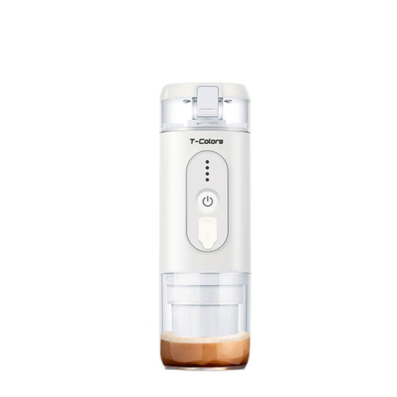 TitanBrew™ espresso machine with charging cable and user manual