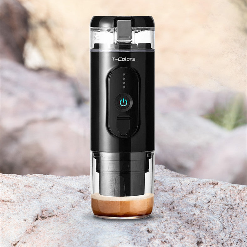 Front view of TitanBrew™ portable wireless espresso machine