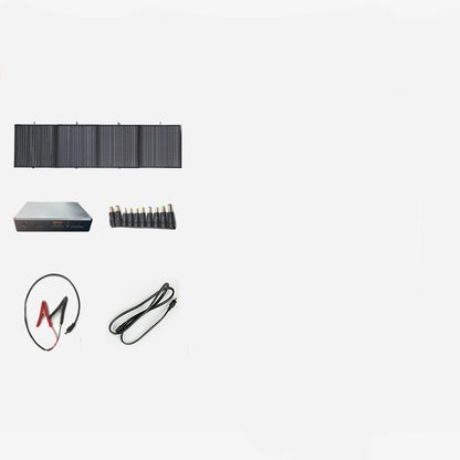 Durable and portable 200W solar panel with secure Anderson plug for outdoor energy solutions.