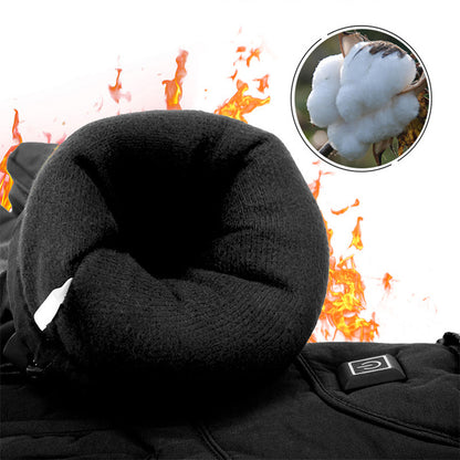 Durable heated gloves with a non-slip grip, ideal for skiing, hiking, and riding.