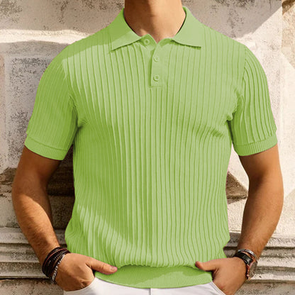 Lightweight summer sweater in candy blue shown from the front