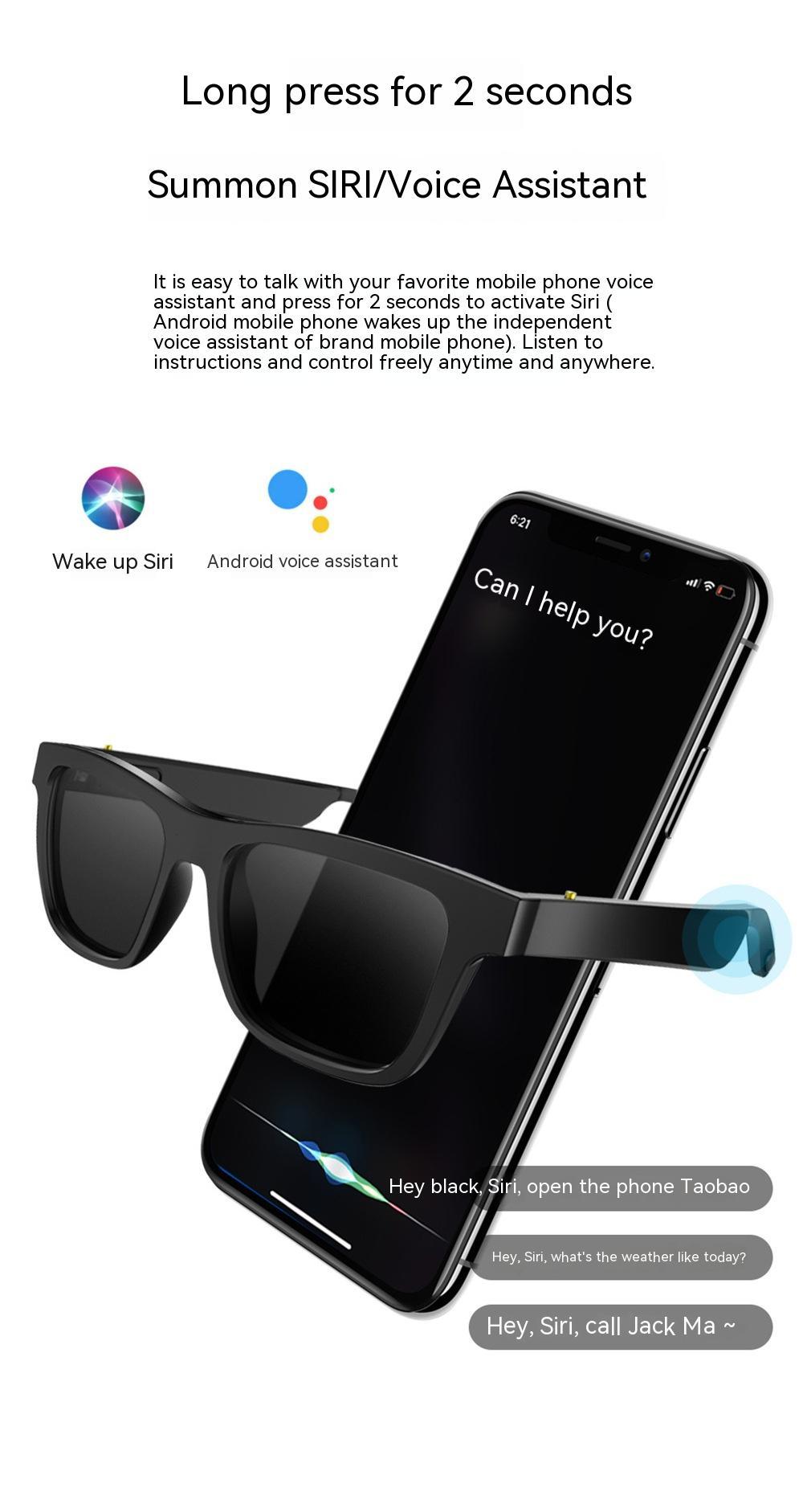 Detail of discreet button on Bluetooth smart glasses