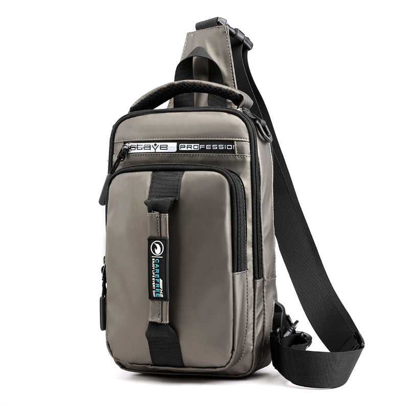 Small square vertical backpack with ample internal storage