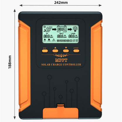 View of the controller managing a discharge current of up to 20A.