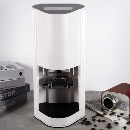 Electric Coffee Powder Press in use, showing effortless and precise coffee tamping.