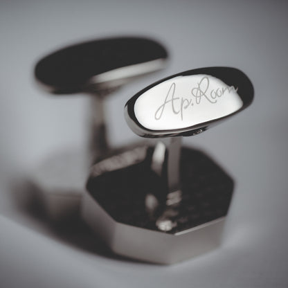 Premium Packaging of French Silver Black Cufflinks – Perfect Gift for Him