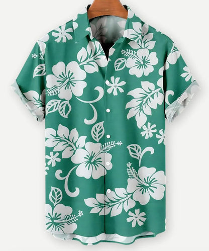 HX_A12 shirt worn loosely with rolled-up sleeves