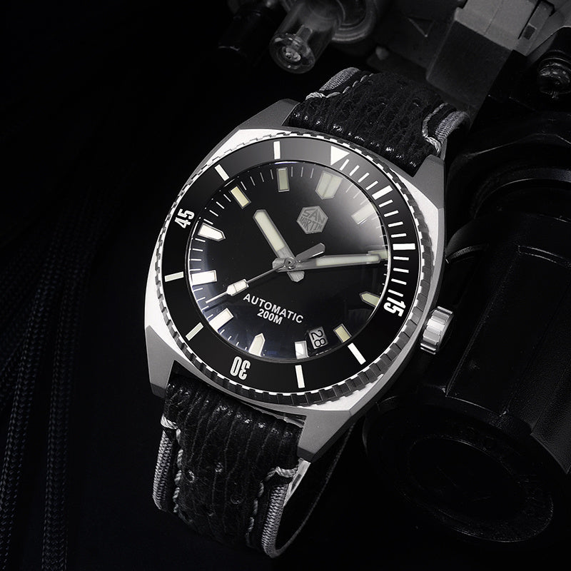 Limited edition mechanical watch paired with casual wear, ideal for versatile use.