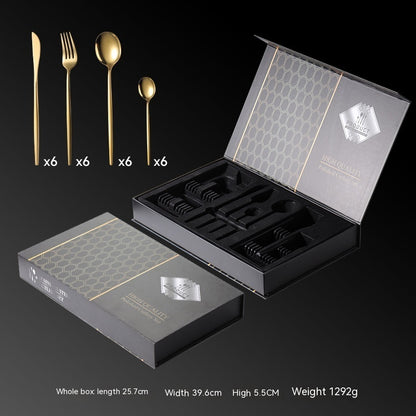 Close-up of the titanium-plated tableware showcasing its reflective, mirror-polished surface.