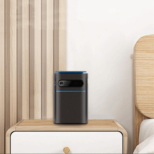 Compact portable projector T13S with 1280x720dpi resolution for home use.