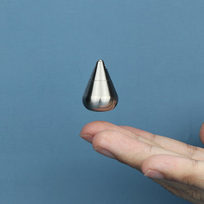 High-quality titanium outdoor vial with a stylish and durable silver design.