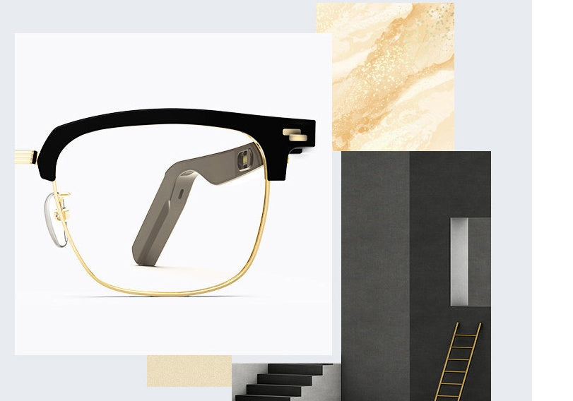 Smart Bluetooth glasses with swappable nearsighted lenses
