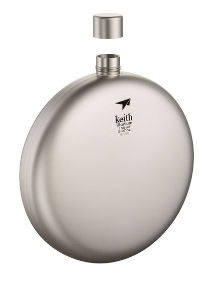 Durable Pure Titanium Flask Resistant to Acid and Alkali