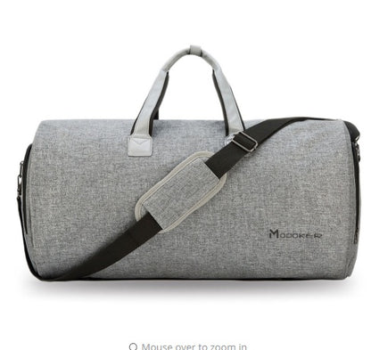 Dedicated shoe pocket to separate footwear from clothing
