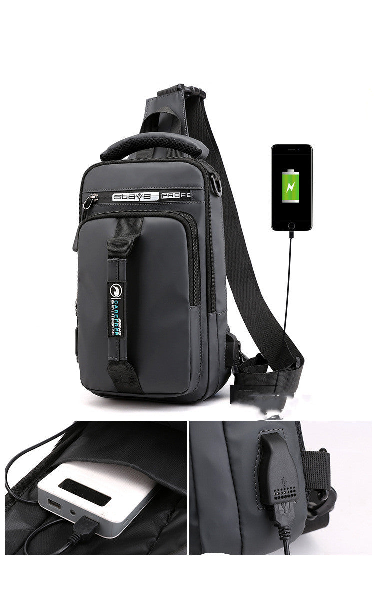 Stylish laptop backpack for men in a minimalist setting