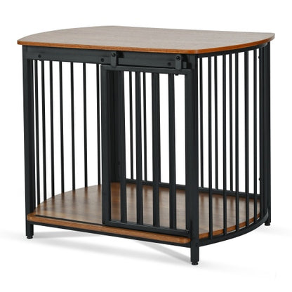 Dog kennel with wide top used for decoration and pet accessories