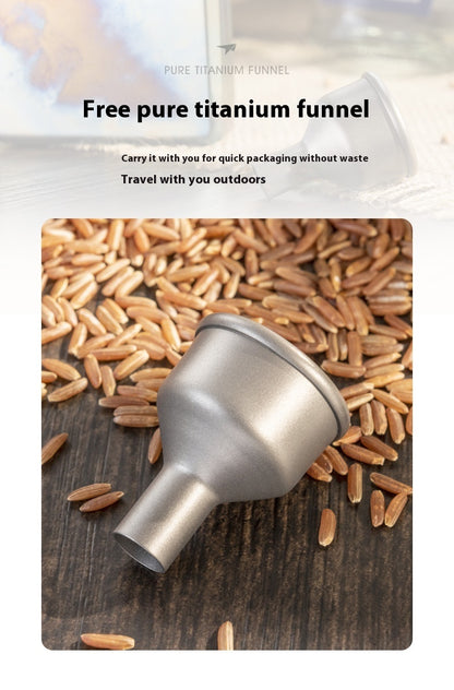 Durable Pure Titanium Funnel for Easy and Spill-Free Refilling
