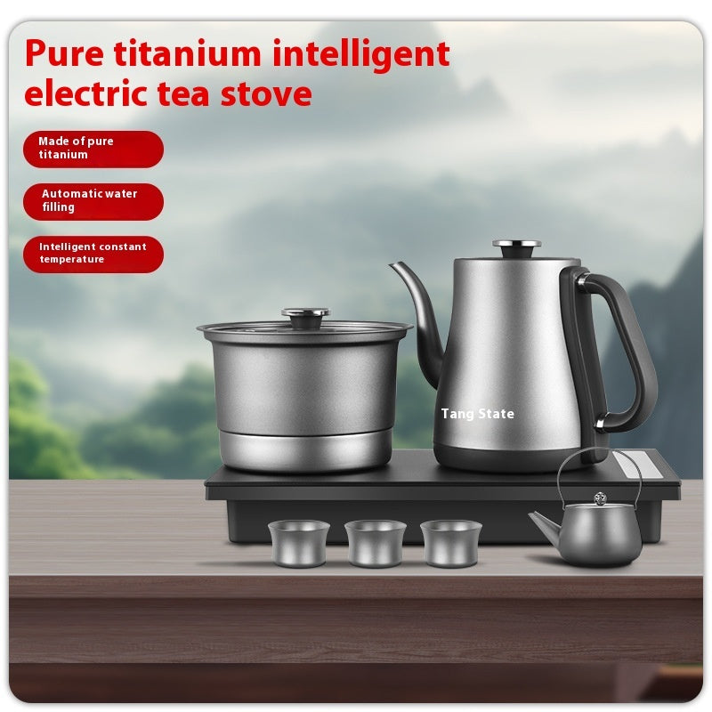 Automatic power-off feature in action on the Pure Titanium Electric Kettle.