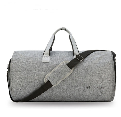 Stylish travel garment duffel bag made from water-repellent nylon