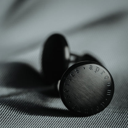 Men’s Black Cufflinks Styled for Business and Everyday Elegance