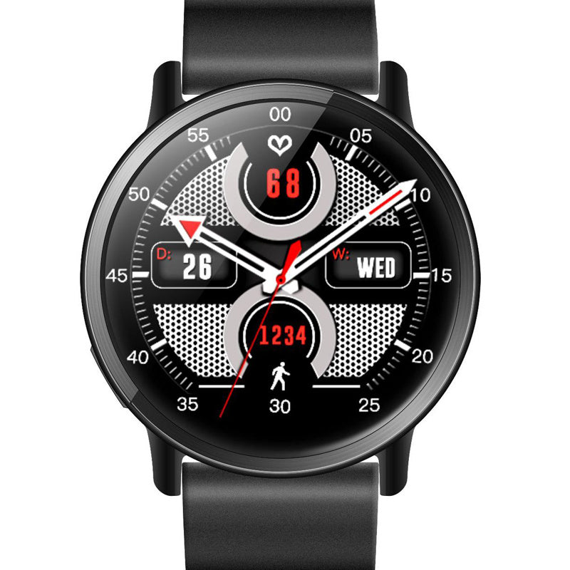 Smartwatch featuring a modern dial design with multiple functional displays.