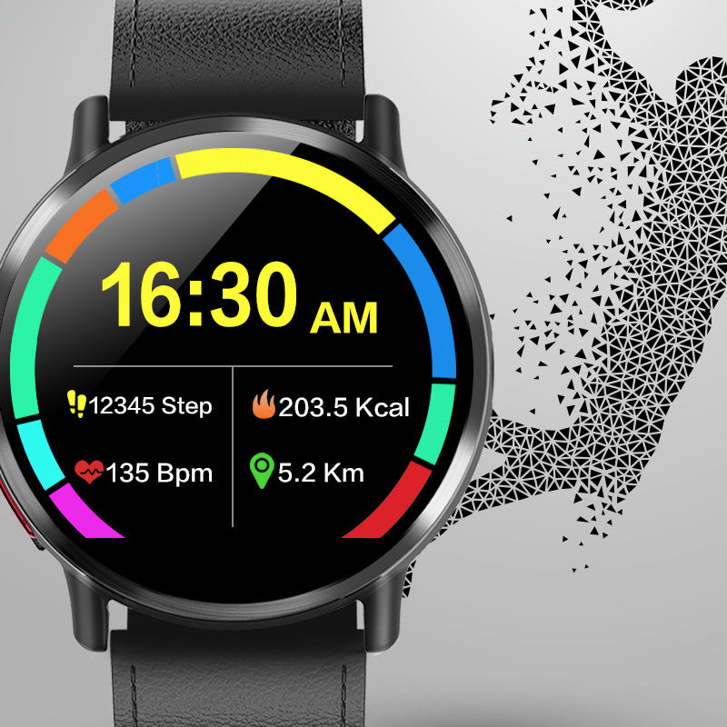 Smartwatch with a touch keyboard feature for text messaging and communication.